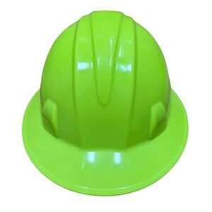 Pyramex SL Series Full Brim Hard Hat High-Visibility Lime NWT